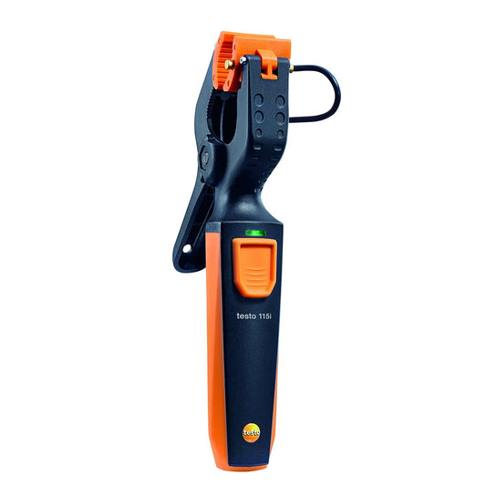 115I Clamp Meter - Amp Clamp for Heating & Cooling Systems - HVAC Thermometer for In-Pipe Measurements & -58° to 302 °F Measurement Range - HVAC Temperature Probe with Bluetooth & App Operation