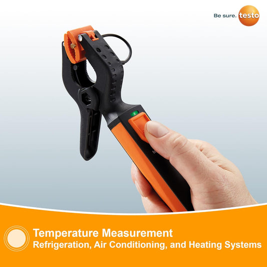 115I Clamp Meter - Amp Clamp for Heating & Cooling Systems - HVAC Thermometer for In-Pipe Measurements & -58° to 302 °F Measurement Range - HVAC Temperature Probe with Bluetooth & App Operation
