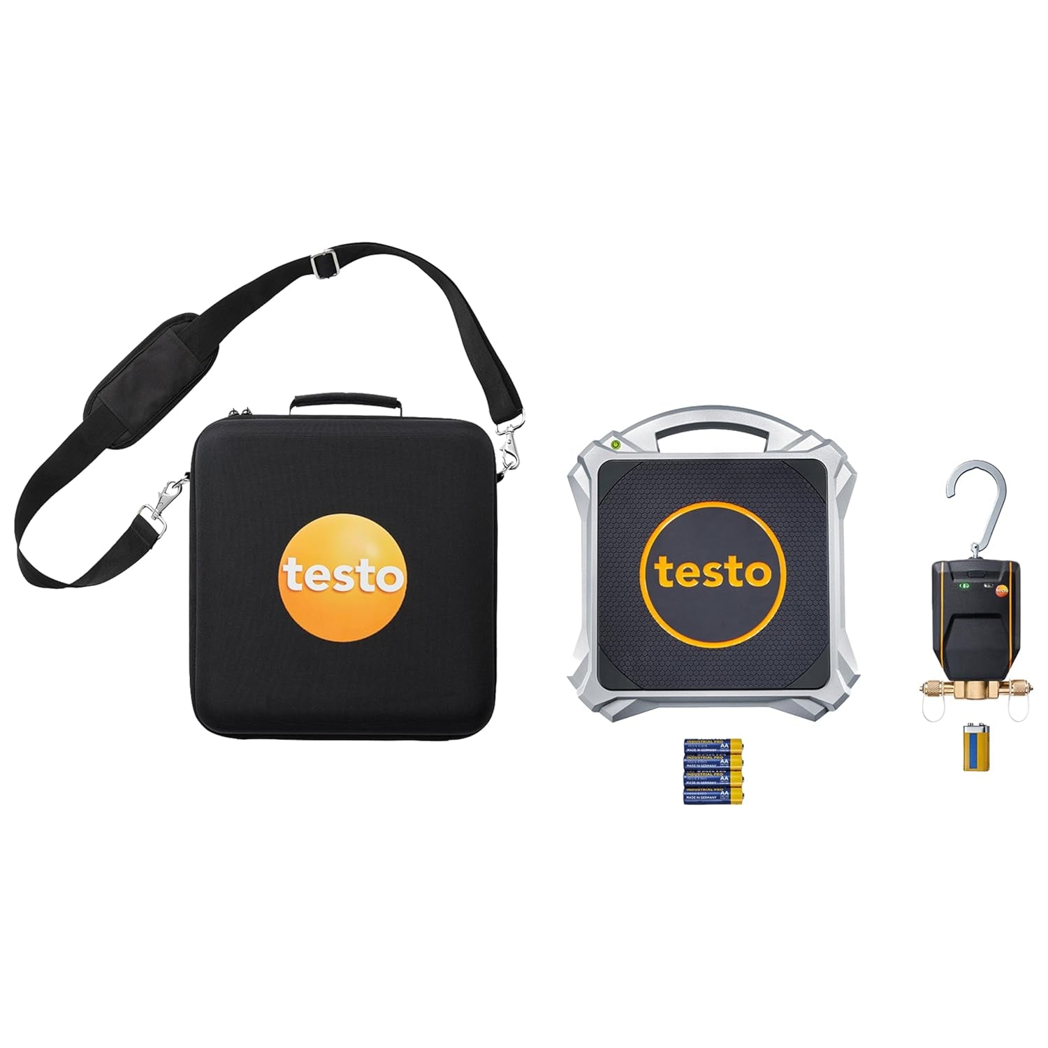 560I Bluetooth Refrigerant Scale Set – IP44 Reloading Scale with IP54 Valve and Carrying Bag – Maximum Load Capacity of 220 lbs – Includes App Operation and Compatibility with Digital Manifolds